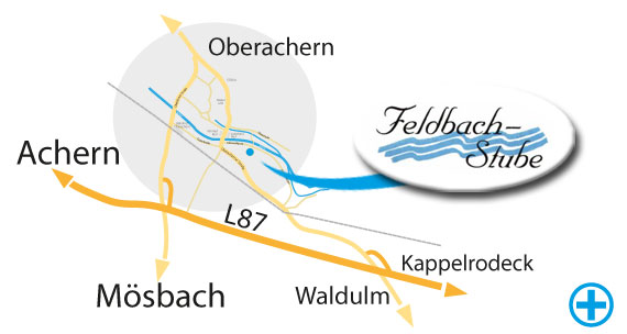 Anfahrt Feldbachstube Oberachern